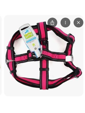 Jump Vibrant Pink and Black Pet Harness